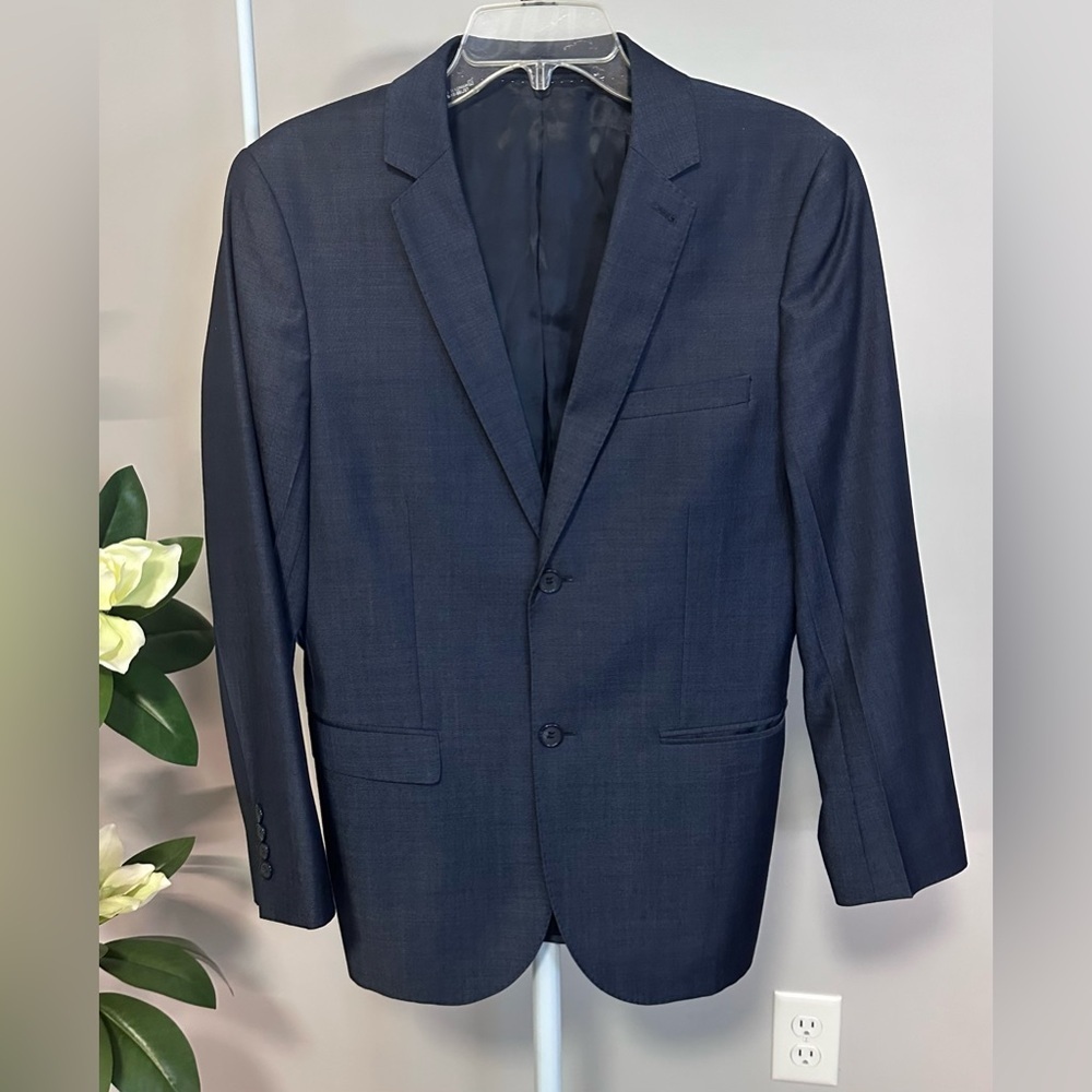 π΄οΈ Topman Grey Wool Blend Suit - Dark Blue Gray (USA 38,) π΄οΈ - Picture 6 of 15